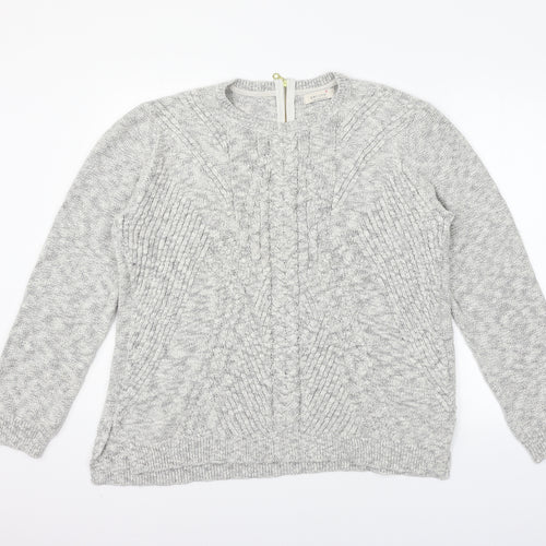 Per Una Womens Grey   Pullover Jumper Size 20