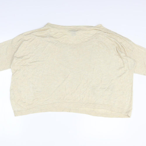 H&M Womens Beige   Pullover Jumper Size L