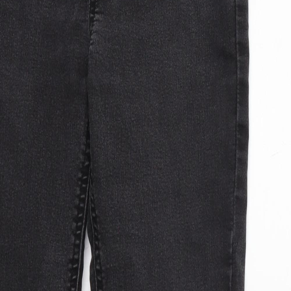 New Look Womens Grey   Straight Jeans Size 10 L27 in