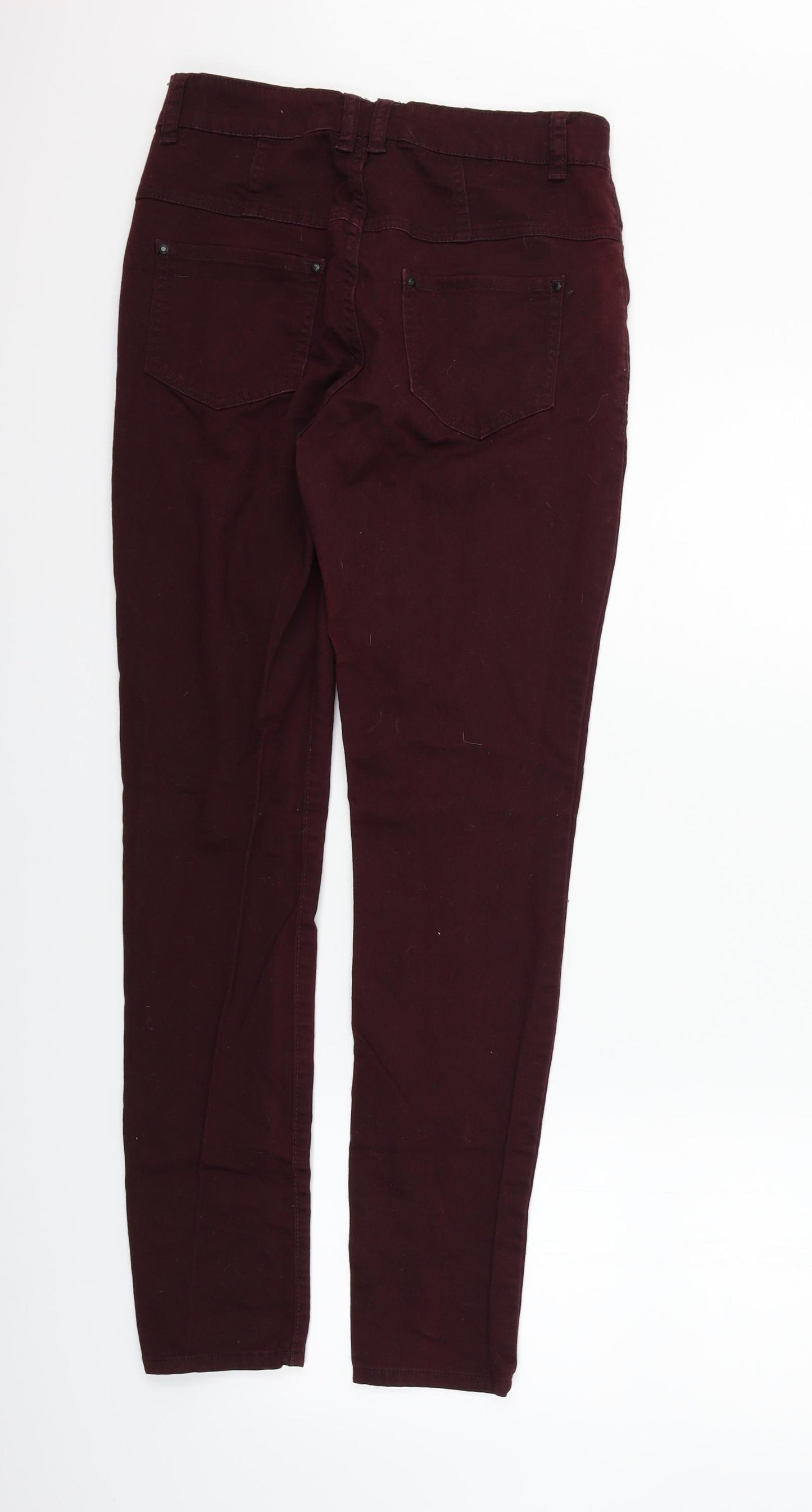 YESYES Womens Red   Skinny Jeans Size 12 L30 in