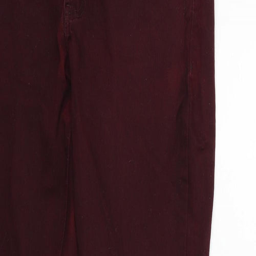 YESYES Womens Red   Skinny Jeans Size 12 L30 in