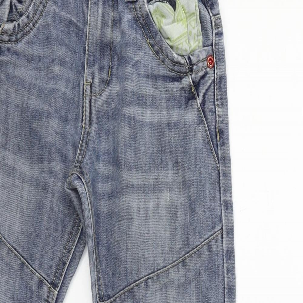 deniem & co Boys Blue   Straight Jeans Size 6-7 Years - curved legs