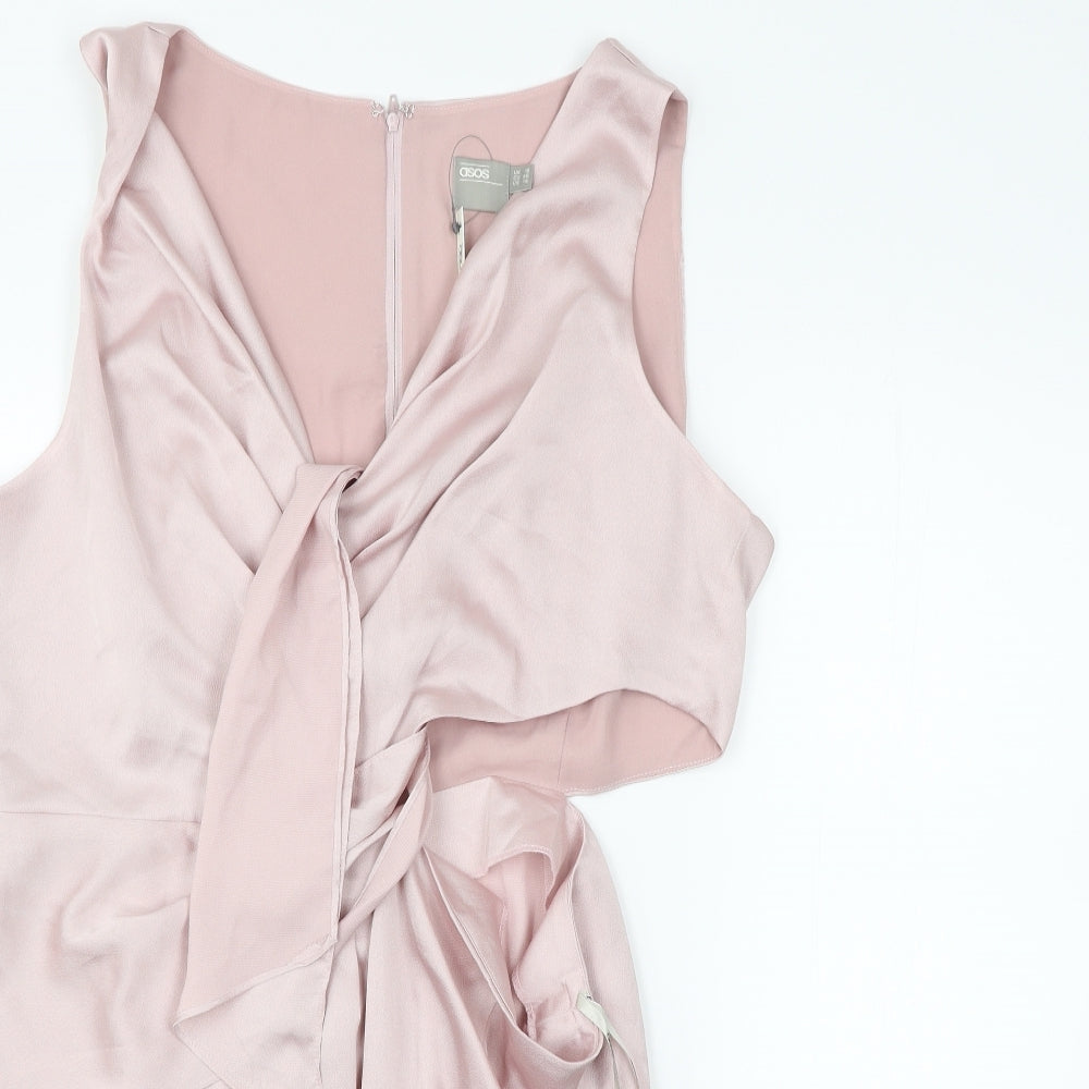 ASOS Womens Pink   Fit & Flare  Size 18