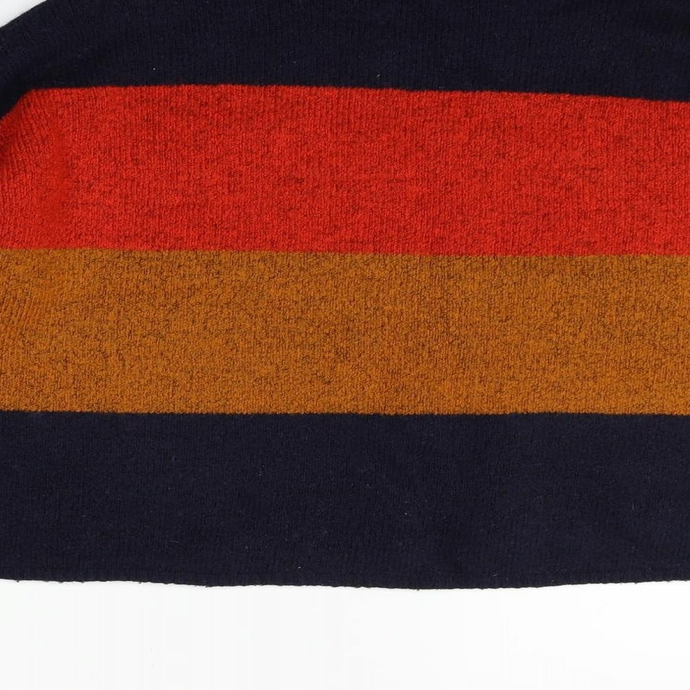 New Look Womens Blue Striped  Pullover Jumper Size L