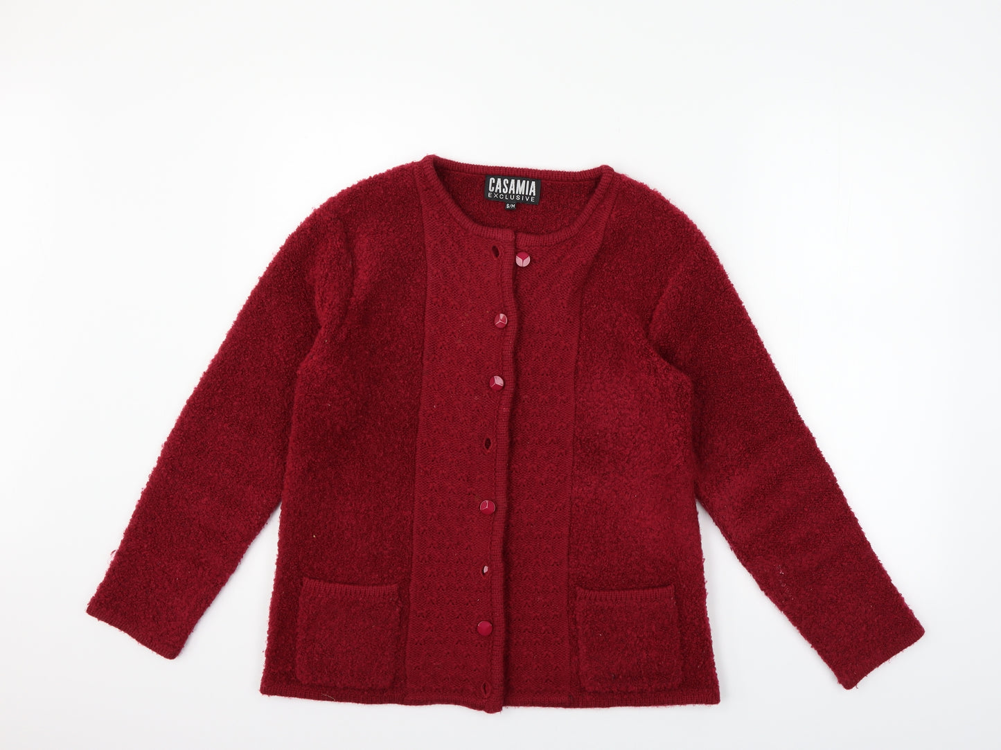 CASAMIA Womens Red   Cardigan Jumper Size M