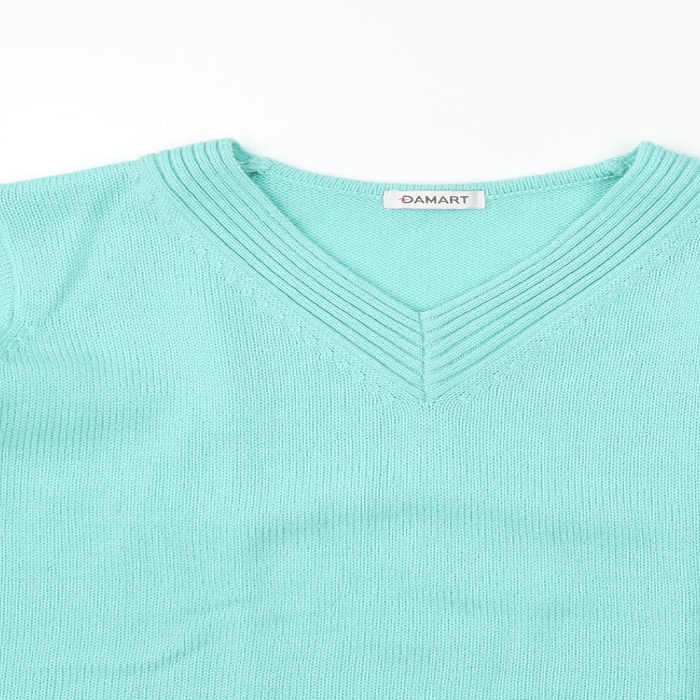 Damart Womens Green   Pullover Jumper Size 14