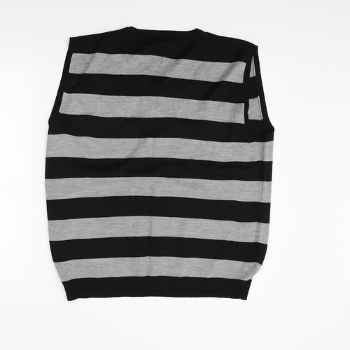 Cedar Wood State Womens Grey Striped  Pullover Jumper Size XL