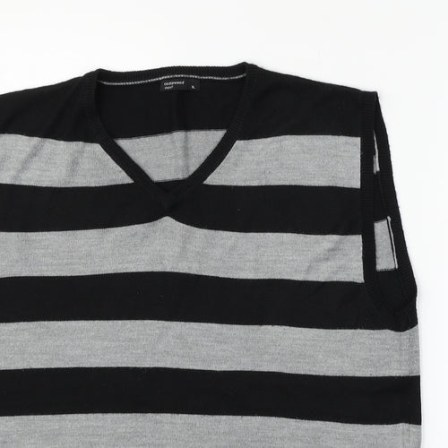 Cedar Wood State Womens Grey Striped  Pullover Jumper Size XL