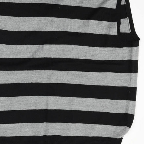 Cedar Wood State Womens Grey Striped  Pullover Jumper Size XL