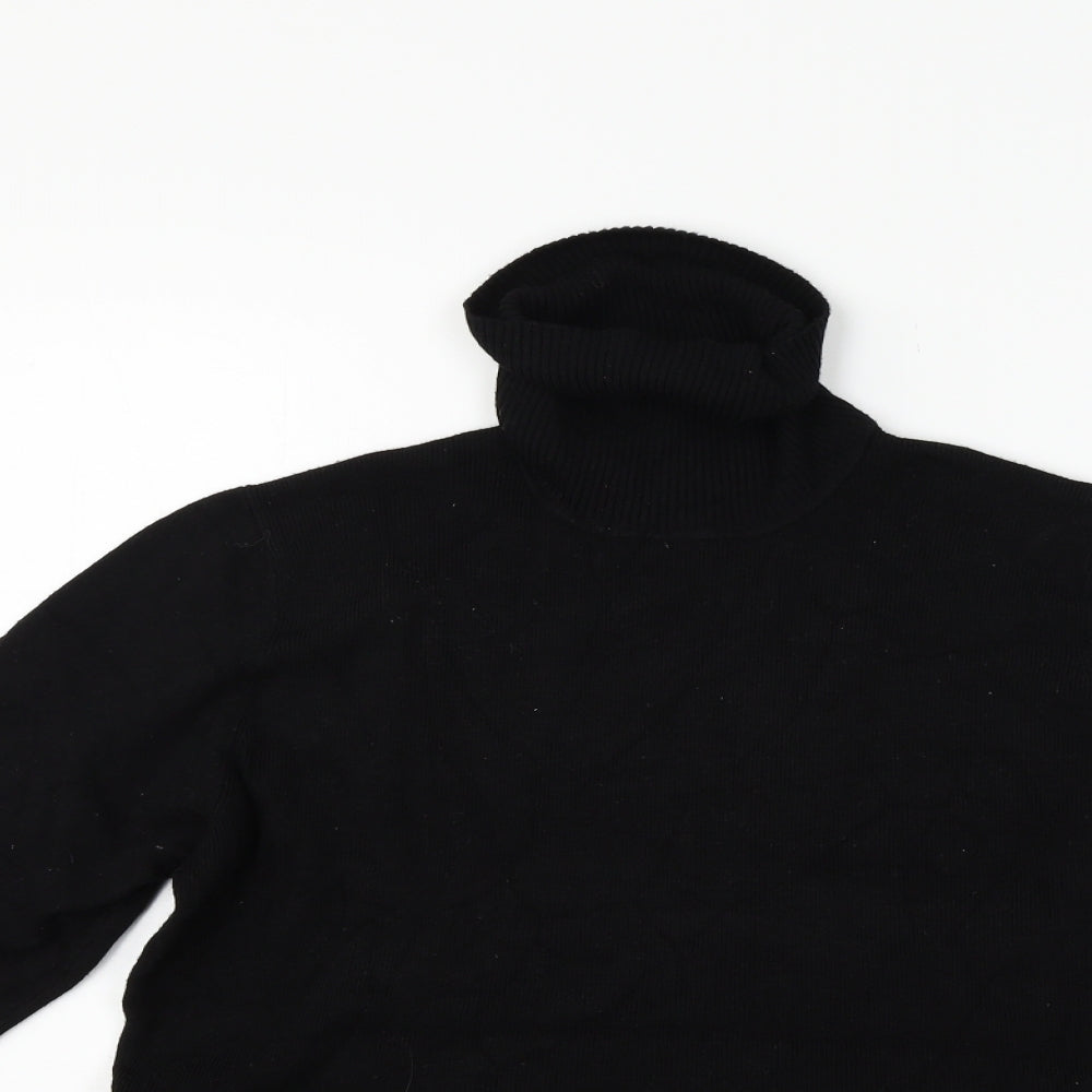 Marks and Spencer Womens Black Houndstooth  Pullover Jumper Size 18