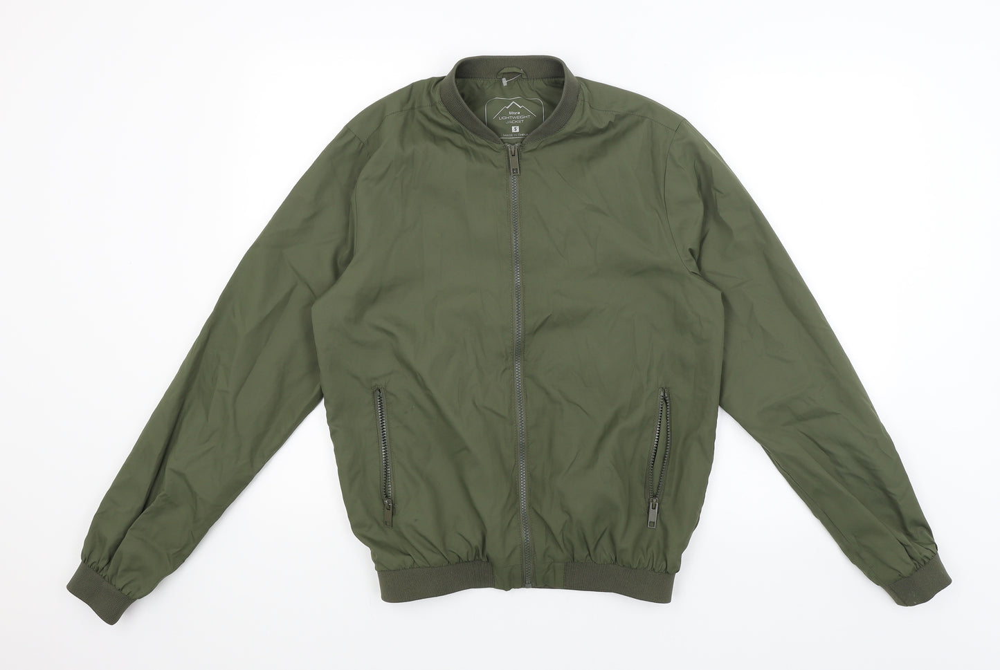 Cedar Wood State Mens Green   Rain Coat Coat Size S