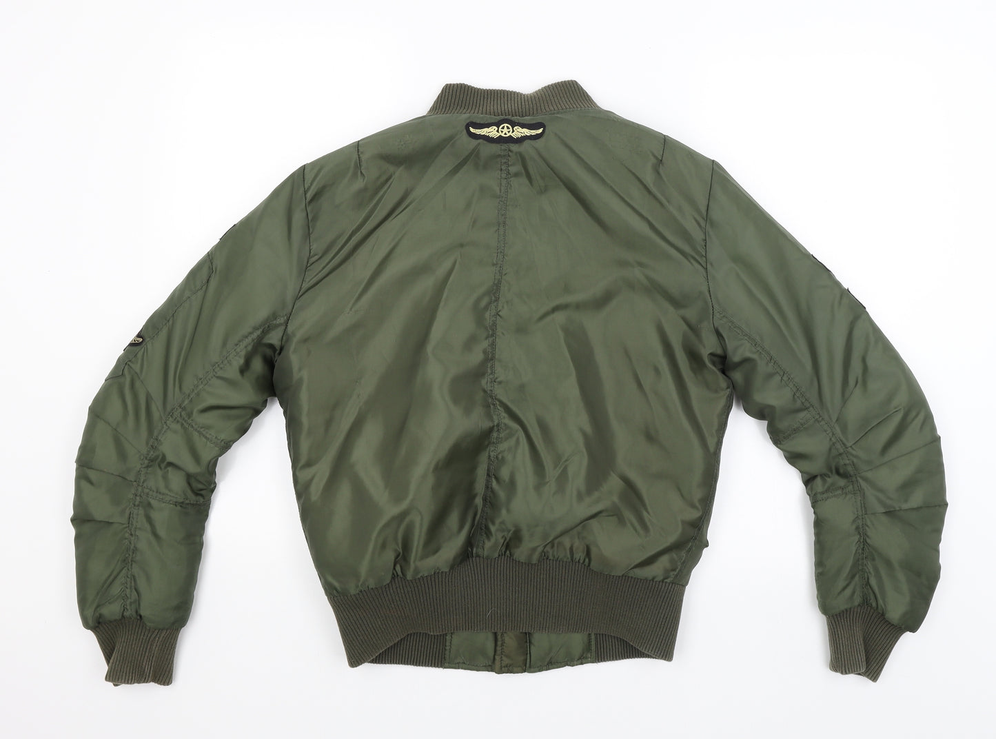 Preworn Mens Green   Bomber Jacket Coat Size XS