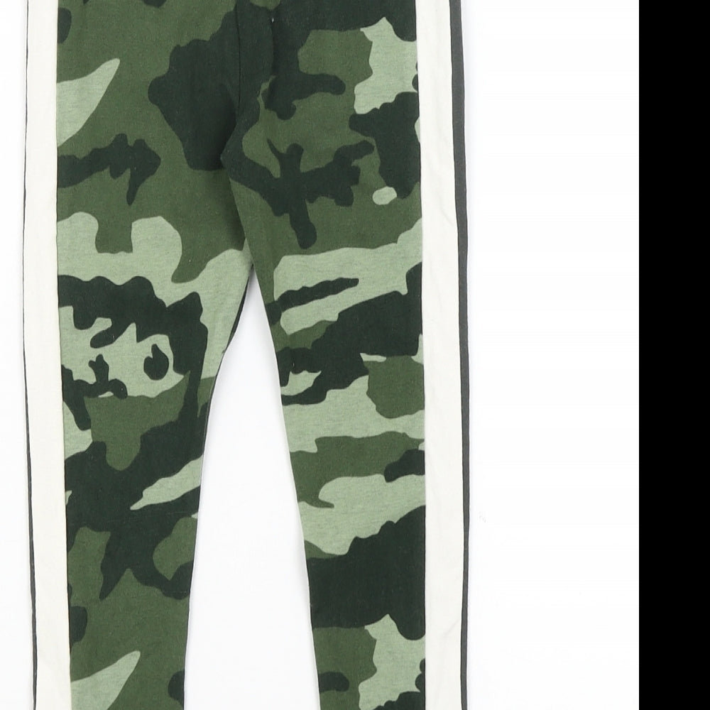 NEXT Girls Green Camouflage  Jegging Trousers Size 6 Years