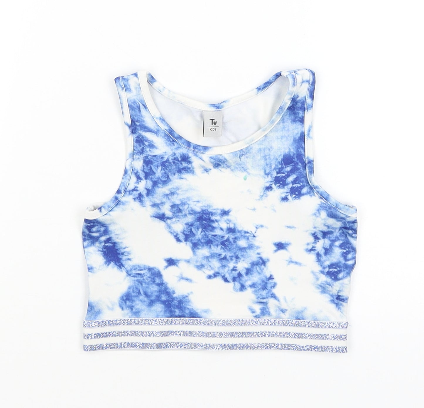 TU Girls Blue   Cropped Tank Size 6 Years