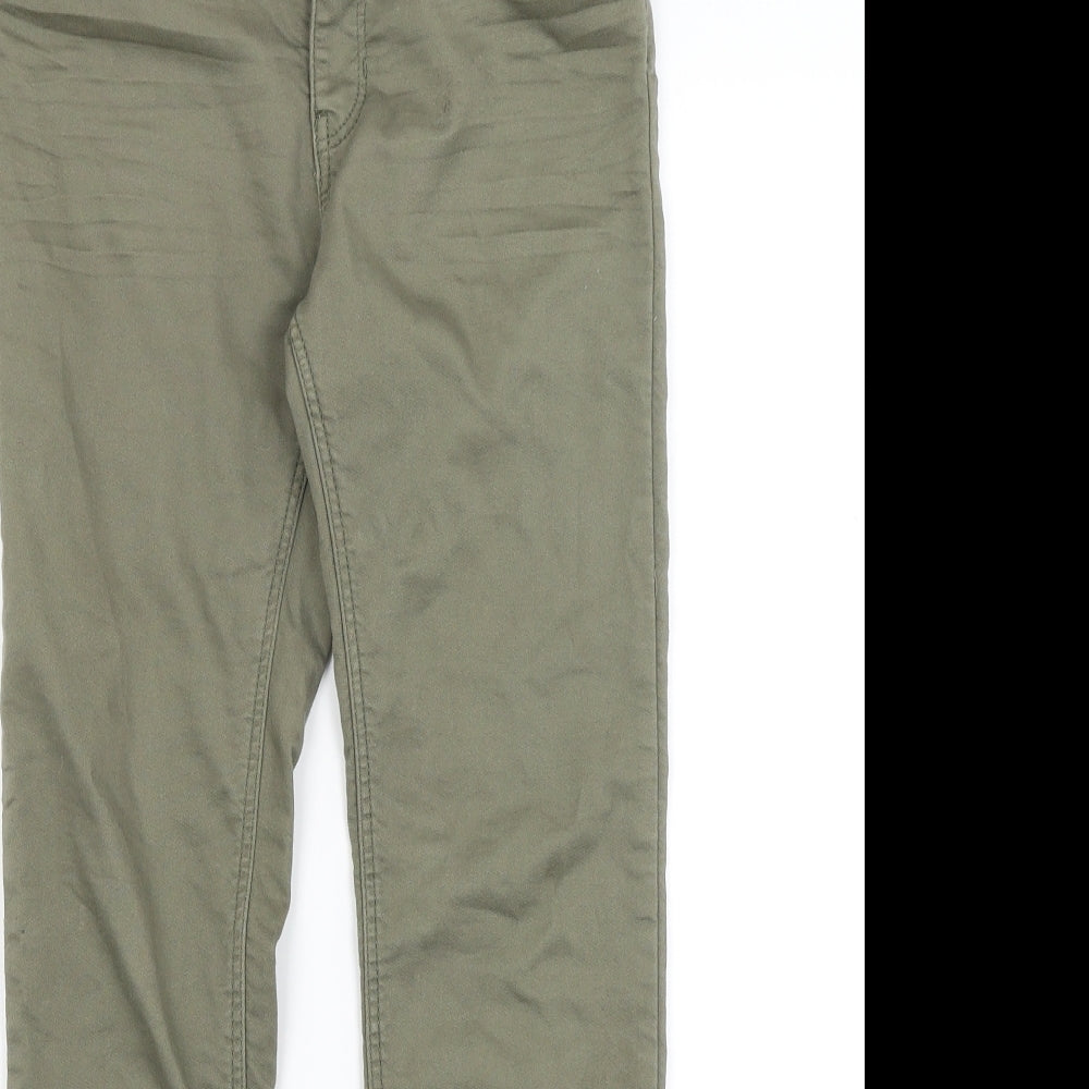 H&M Boys Green   Chino Trousers Size 9-10 Years