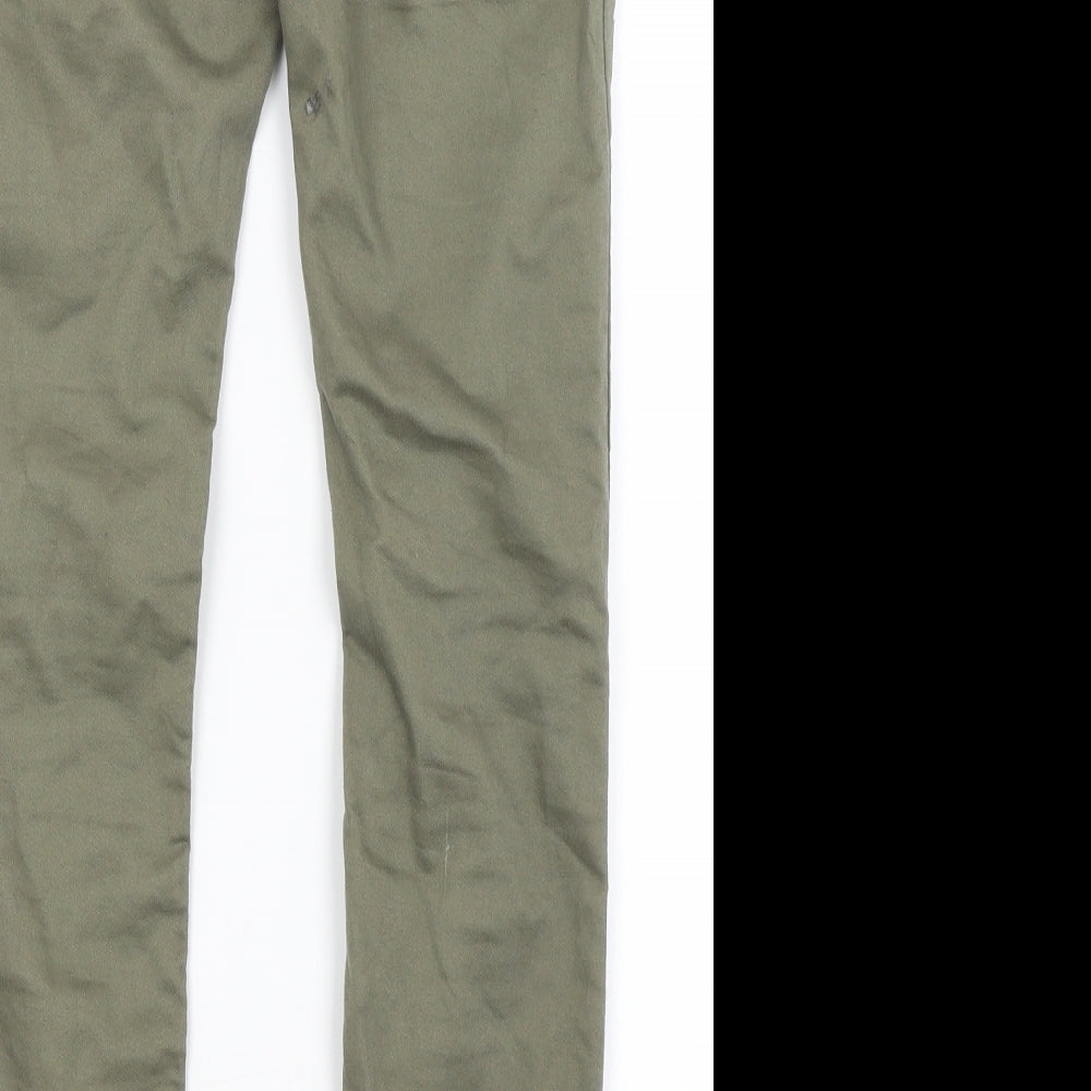 H&M Boys Green   Chino Trousers Size 9-10 Years