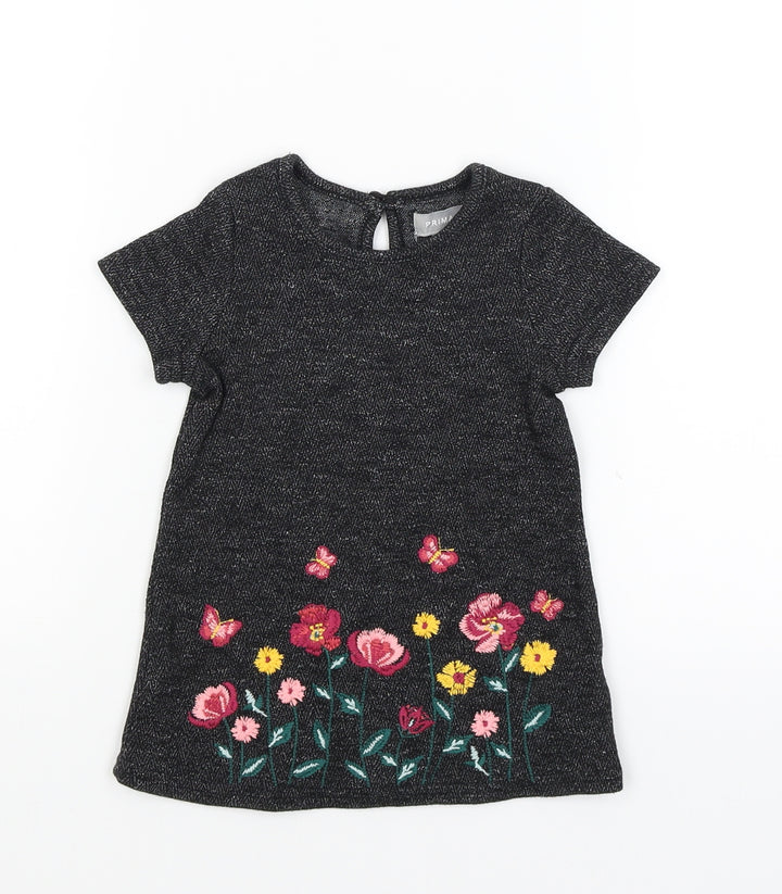 Primark Baby Black   Tunic T-Shirt Size 6-9 Months