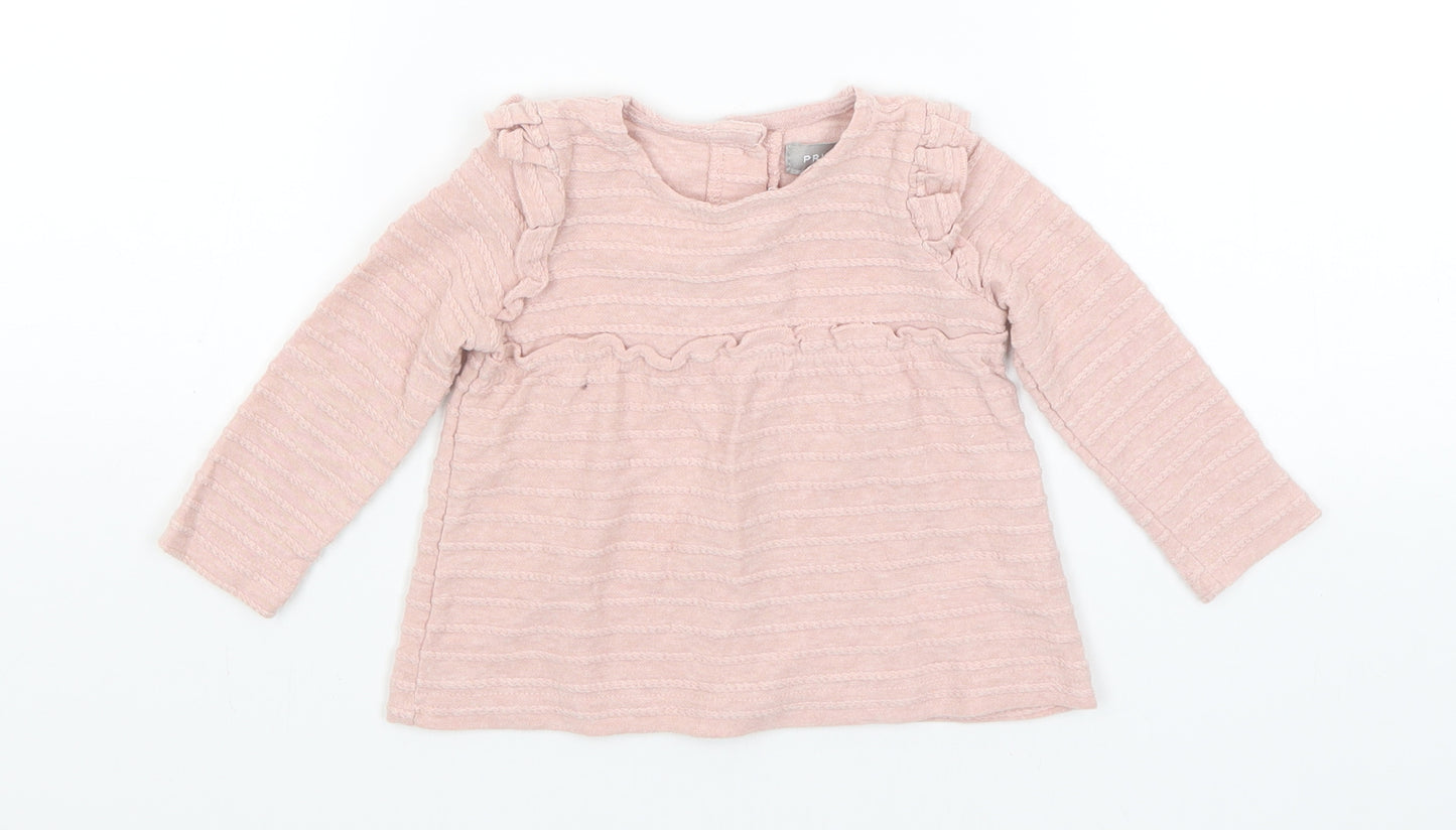 Primark Baby Pink   Basic T-Shirt Size 9-12 Months