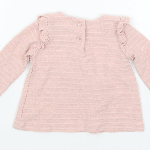 Primark Baby Pink   Basic T-Shirt Size 9-12 Months