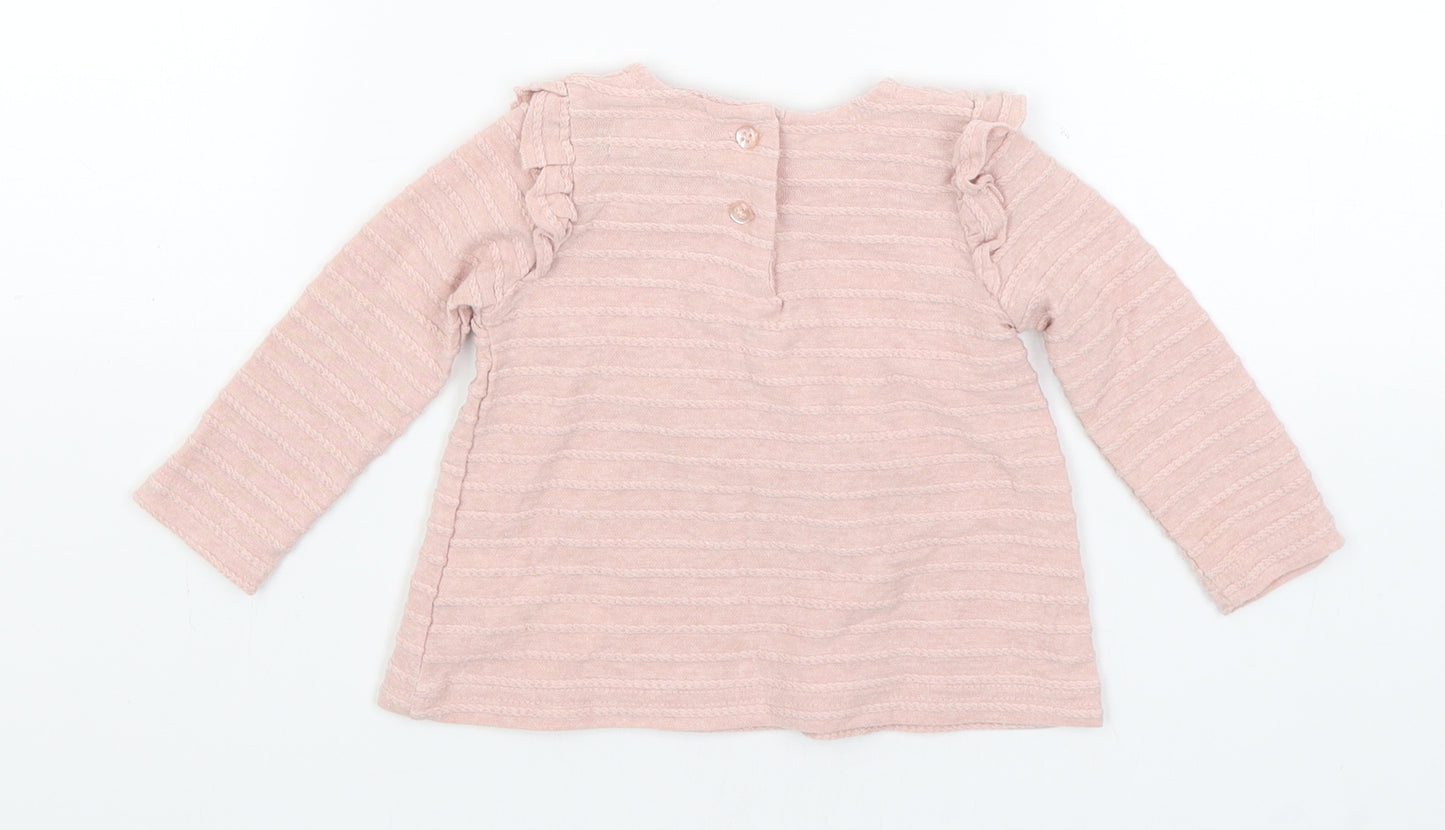 Primark Baby Pink   Basic T-Shirt Size 9-12 Months