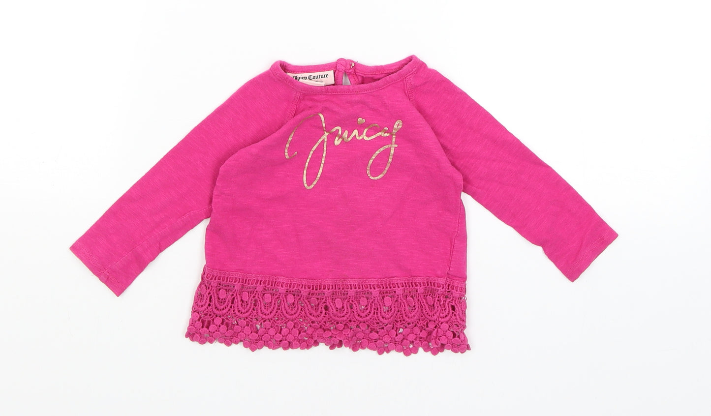 Juicy Couture Baby Pink   Basic T-Shirt Size 6-9 Months