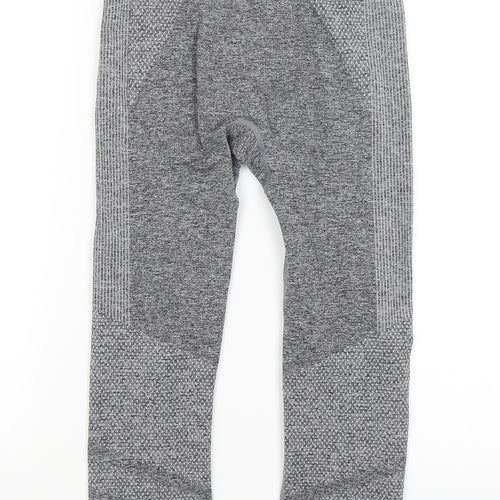 Workout Womens Grey   Cropped Leggings Size 8