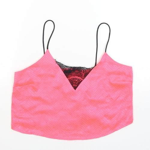 River Island Womens Pink   Cropped Tank Size S