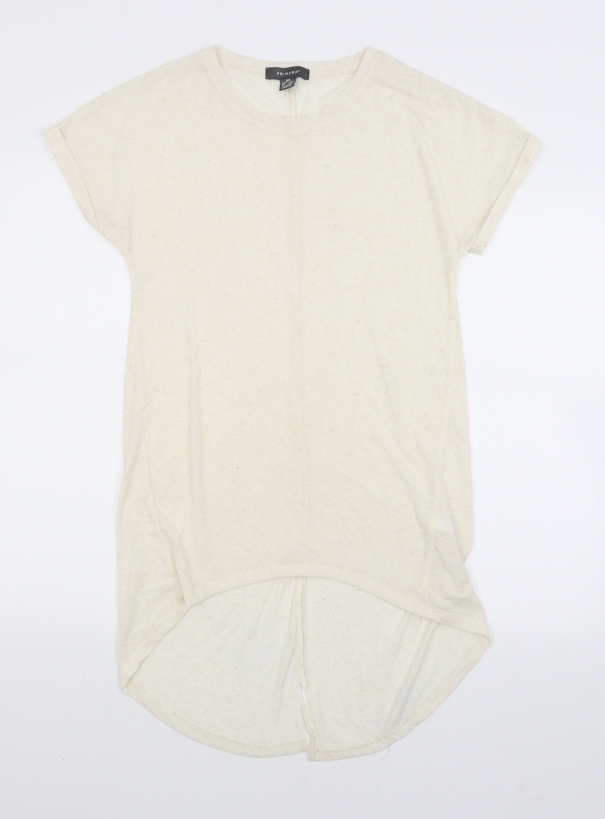 Primark Womens Ivory   Basic T-Shirt Size 8