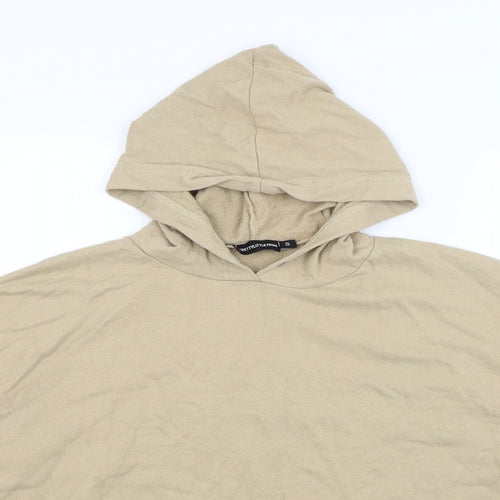 Pretty Little Thing Womens Beige   Pullover Hoodie Size S