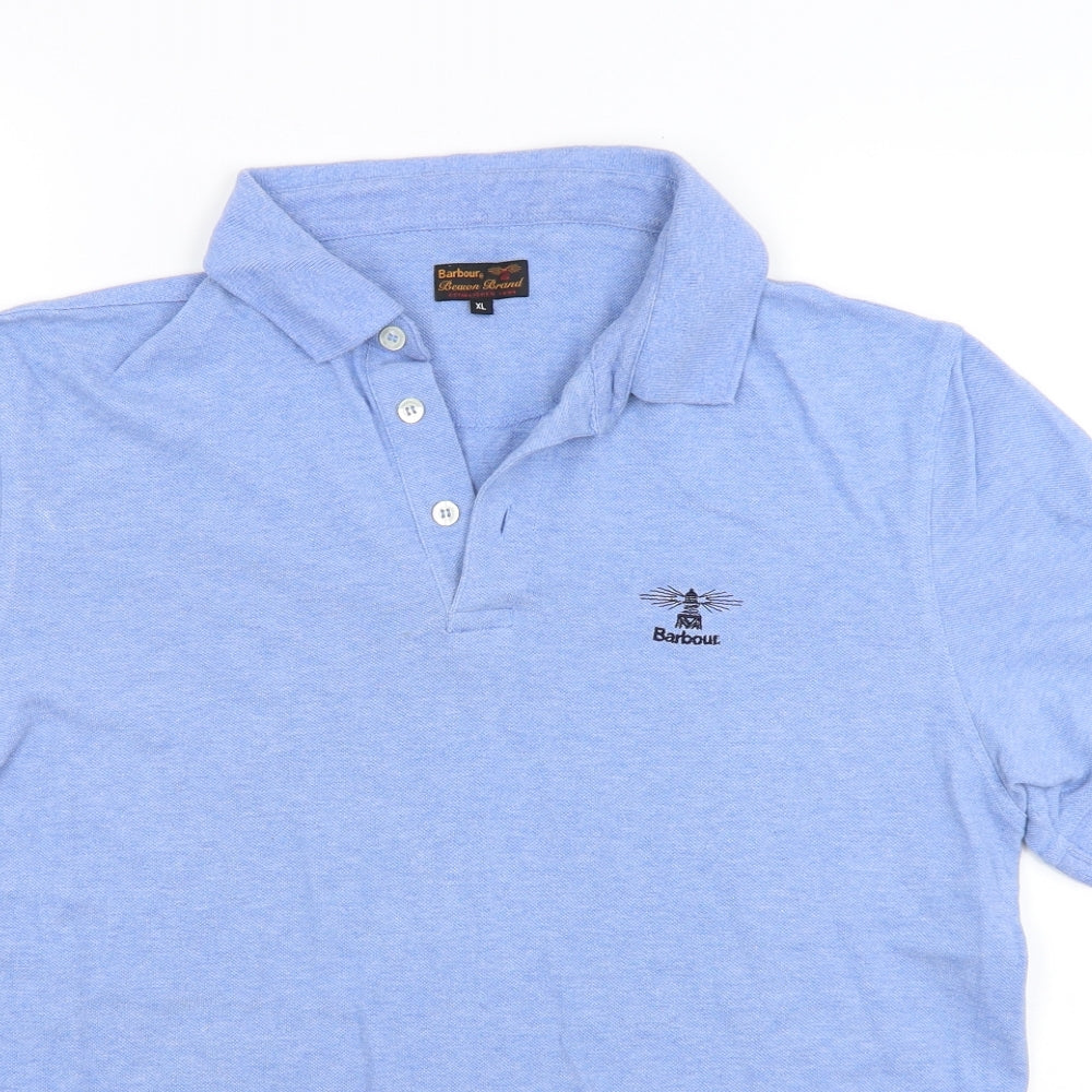 Barbour Mens Blue    Polo Size XL