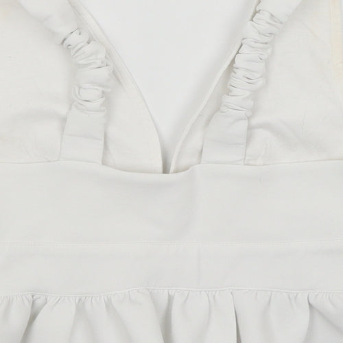 River Island Womens White   Cropped Tank Size 6