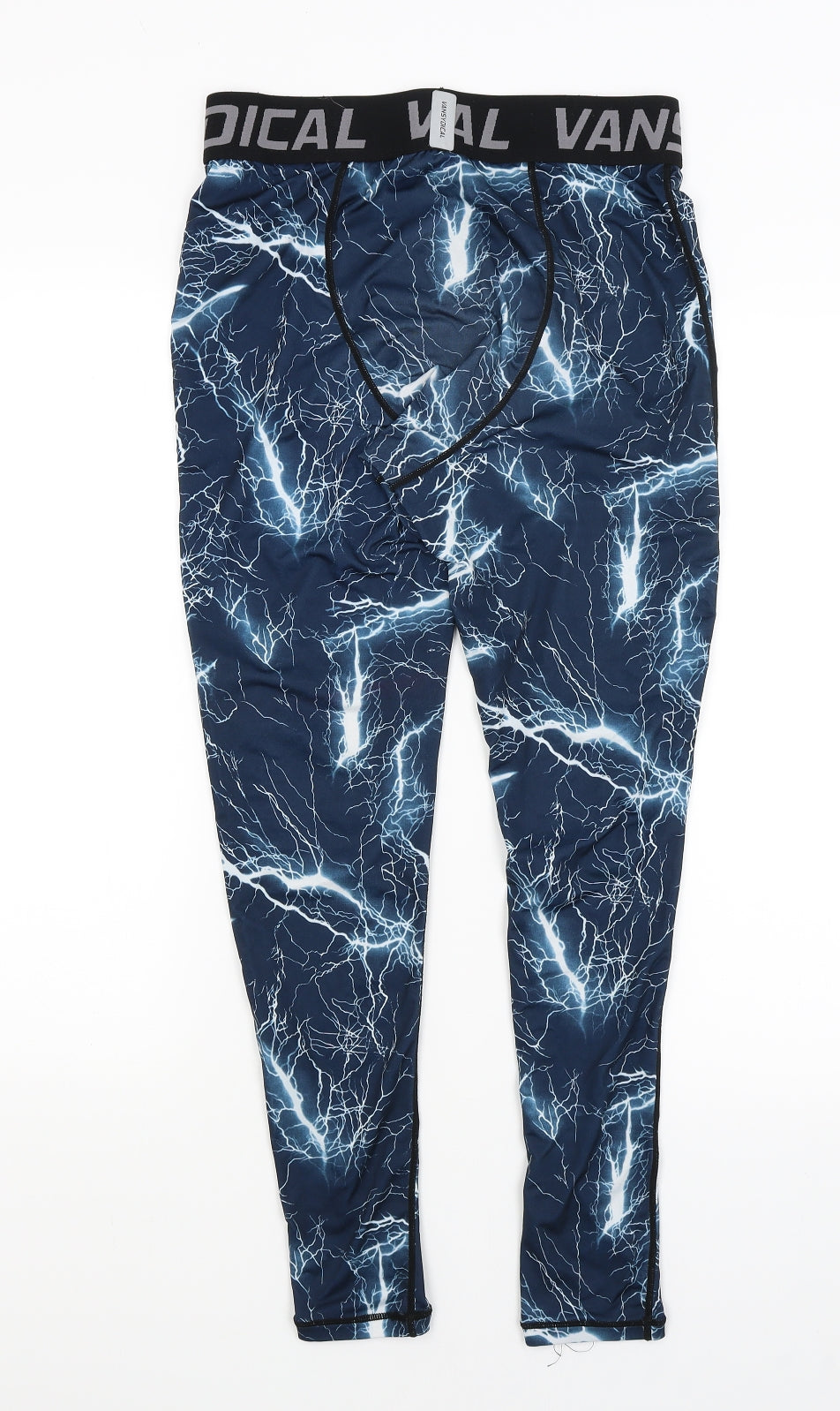 Vansydical Womens Blue   Capri Leggings Size L L27 in