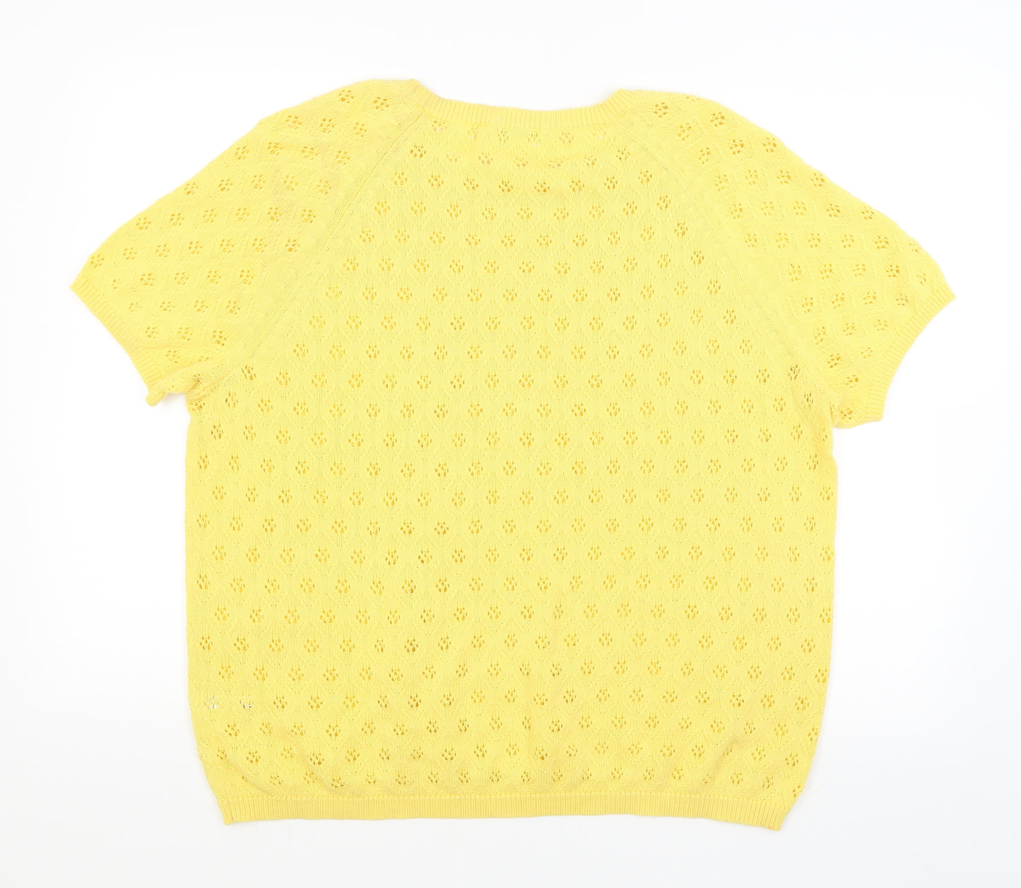 TU Womens Yellow   Pullover Jumper Size 22