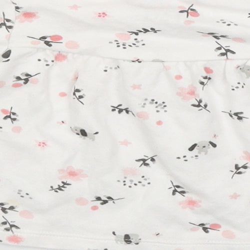 Fred and Flo Baby White Floral  A-Line  Size 0-3 Months