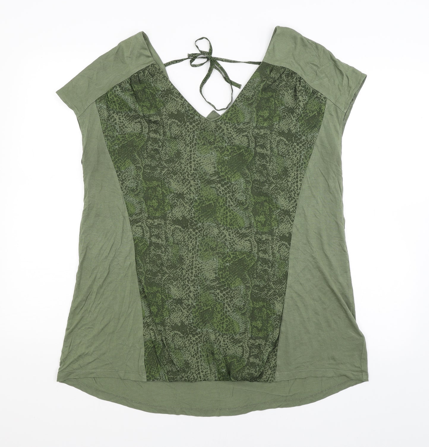 NEXT Womens Green Animal Print  Basic Tank Size 16