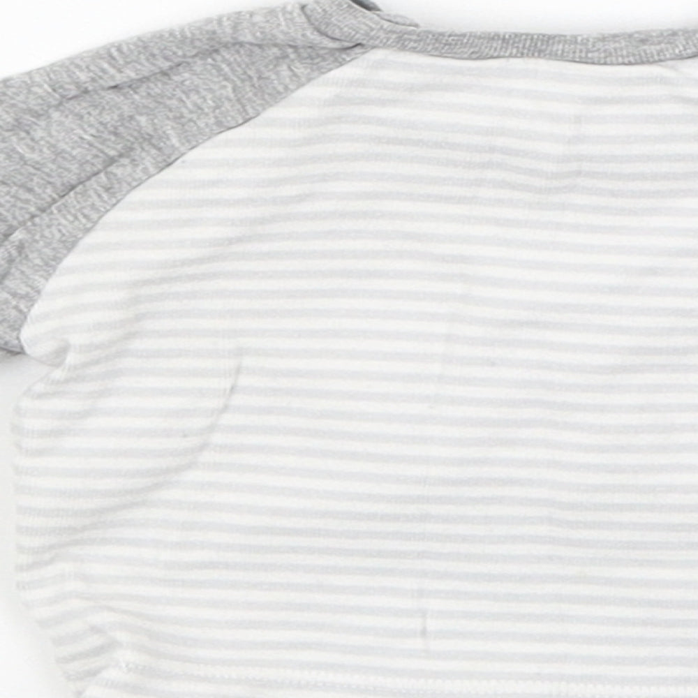 Matalan Baby Grey Striped  Basic T-Shirt Size Newborn  - I love Mummy