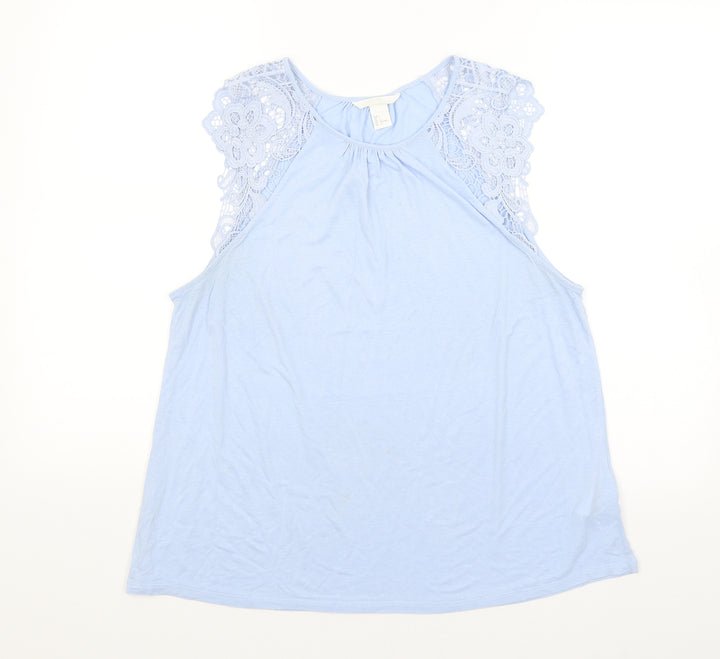 H&M Womens Blue   Basic Tank Size L