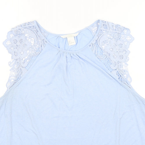H&M Womens Blue   Basic Tank Size L