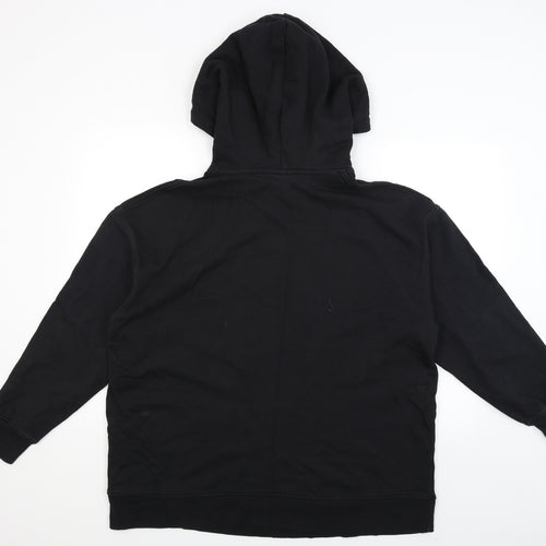 H&M Womens Black   Pullover Hoodie Size M  - Flowers