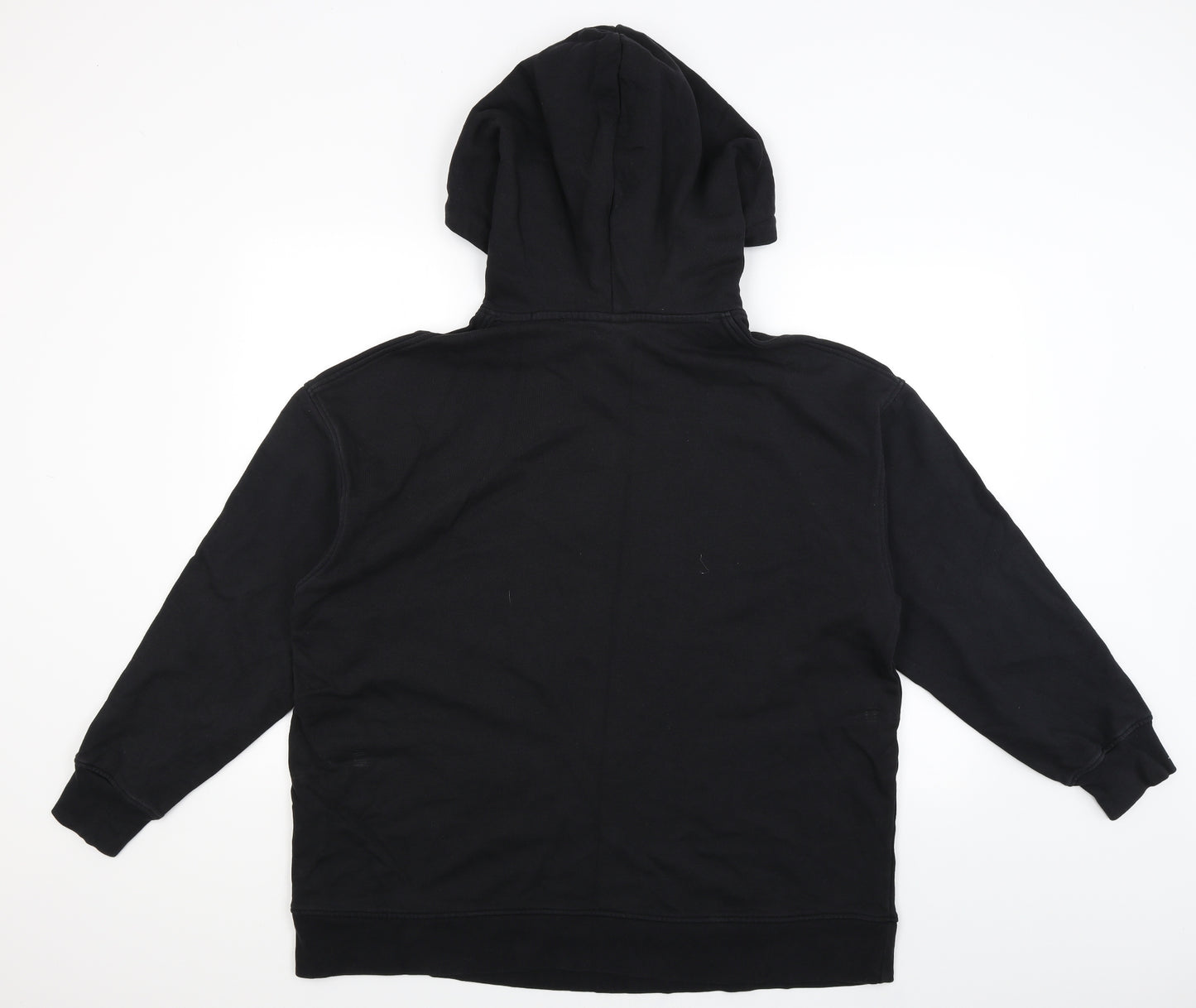 H&M Womens Black   Pullover Hoodie Size M  - Flowers