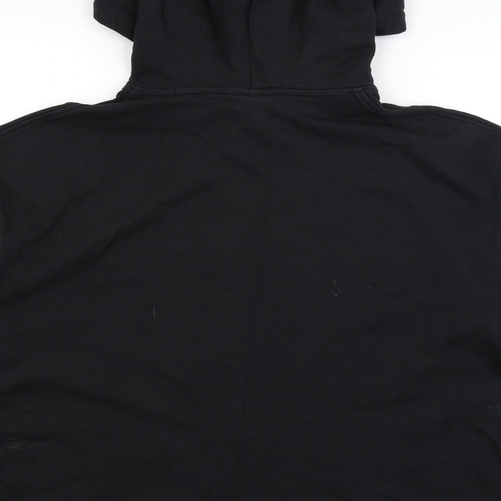 H&M Womens Black   Pullover Hoodie Size M  - Flowers