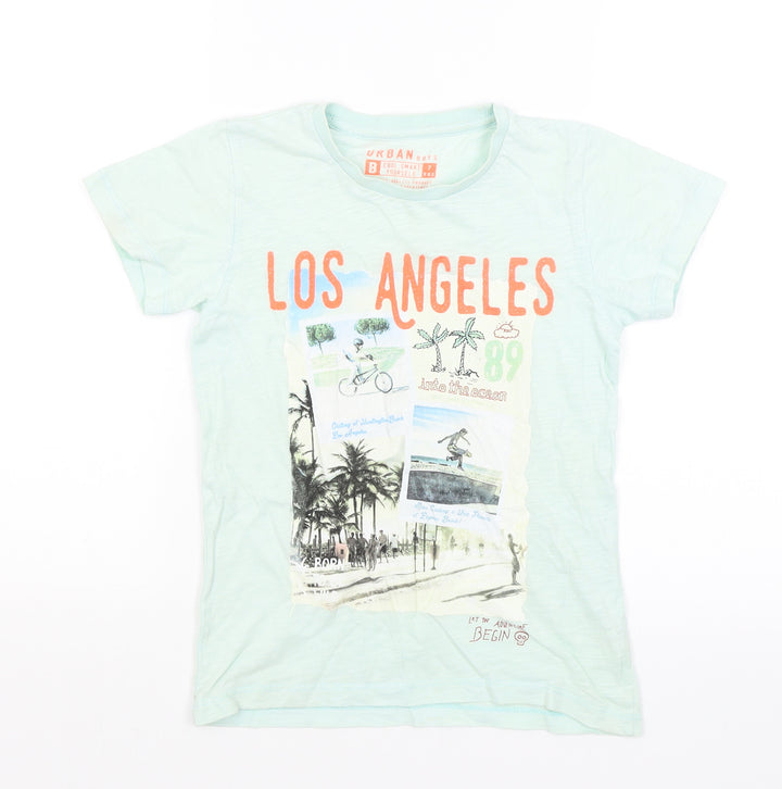 Matalan Boys Blue Basic T-Shirt Size 7 Years - Los Angeles