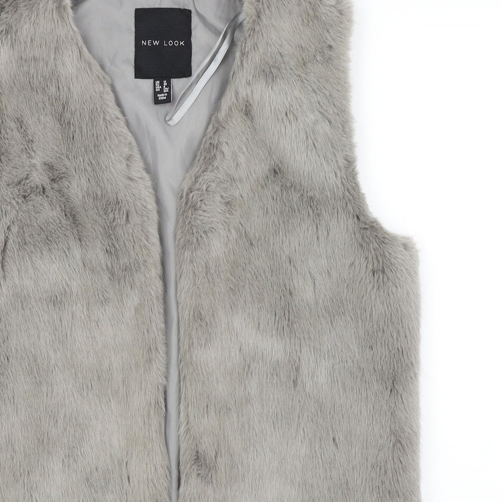 New Look Womens Grey   Gilet Jacket Size 12