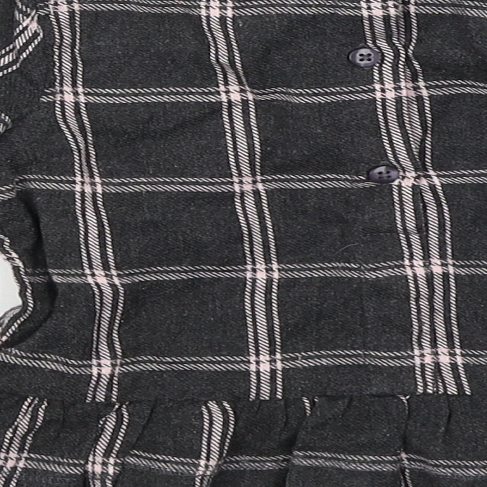 F&F Baby Grey Plaid  Basic T-Shirt Size 9-12 Months