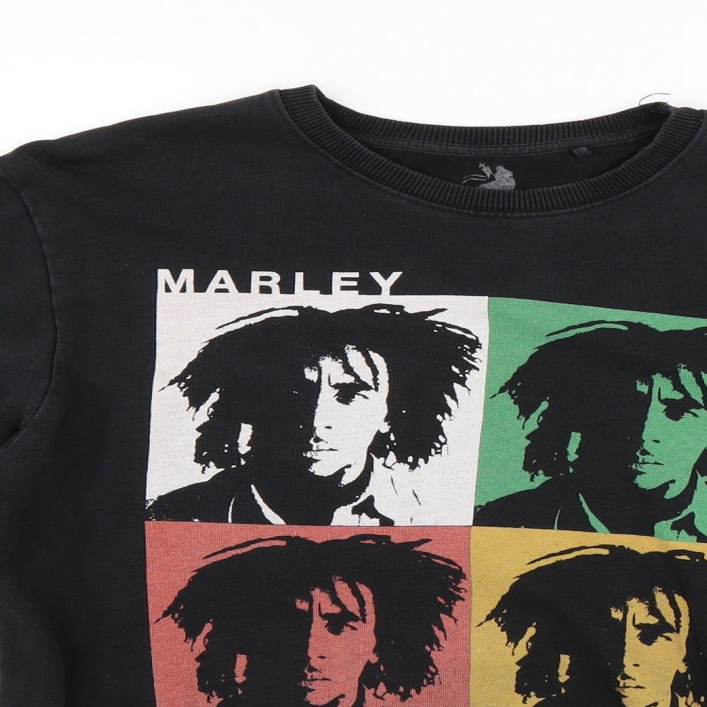 Primark Mens Black   Pullover Jumper Size M  - Bob Marley