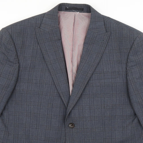 NEXT Mens Blue Check   Blazer Size 40