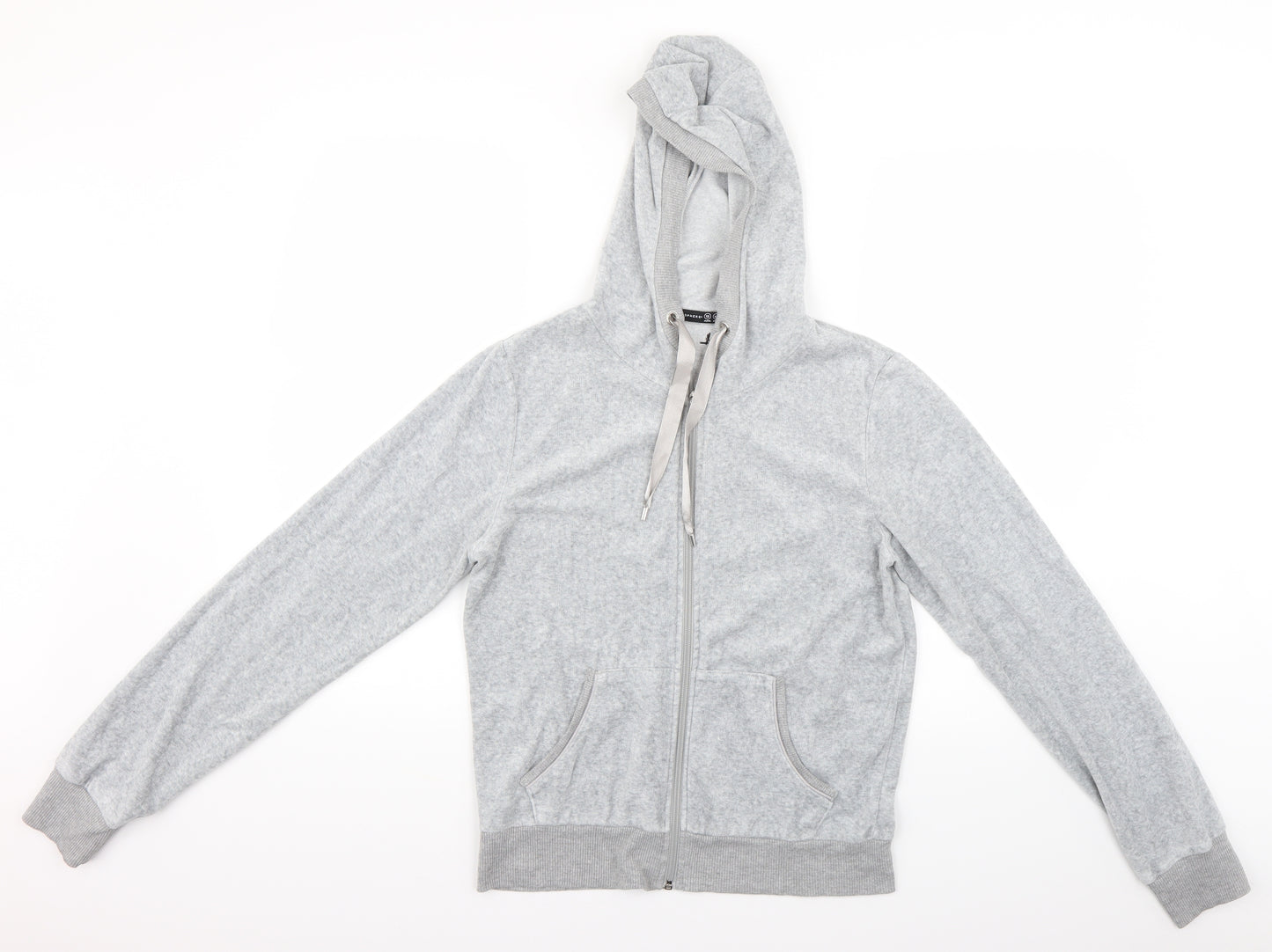 Primark Womens Grey   Full Zip Hoodie Size 12