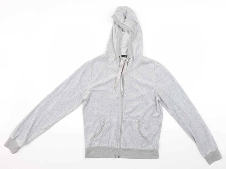 Primark Womens Grey   Full Zip Hoodie Size 12