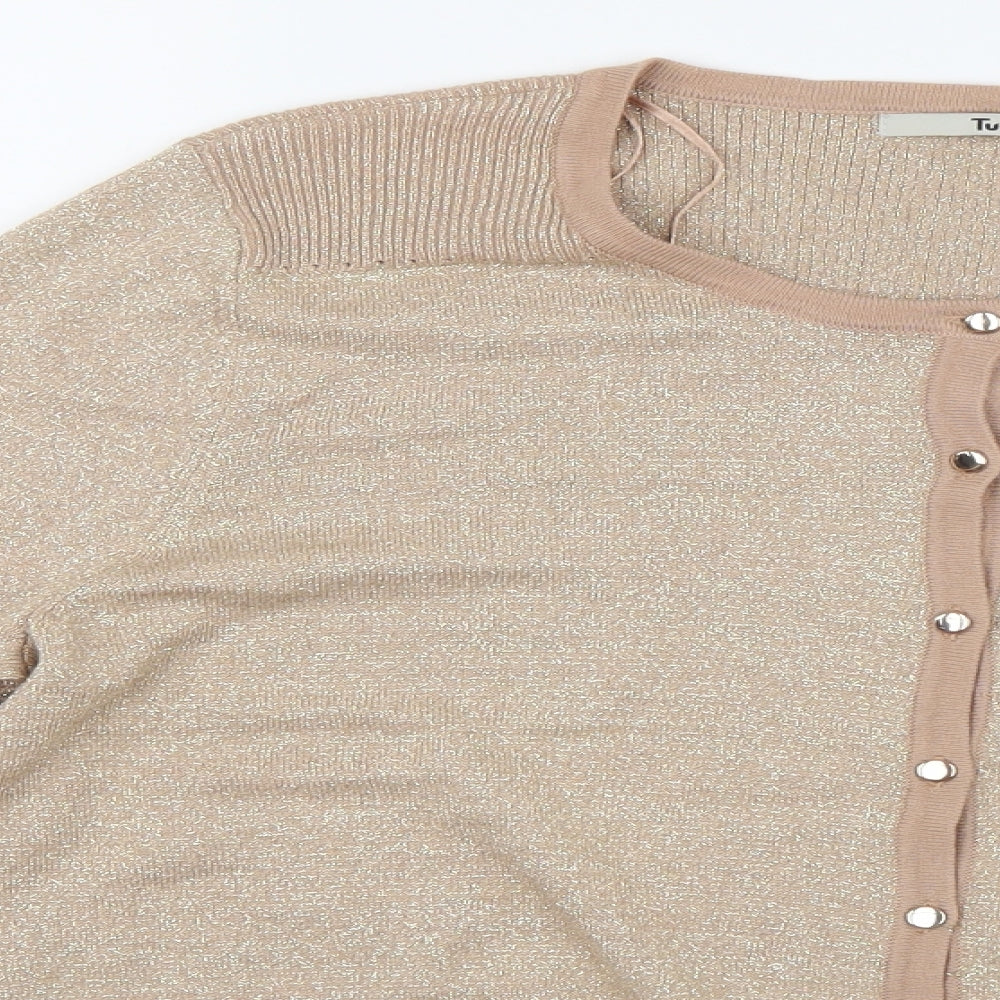 TU Womens Beige   Cardigan Jumper Size 16
