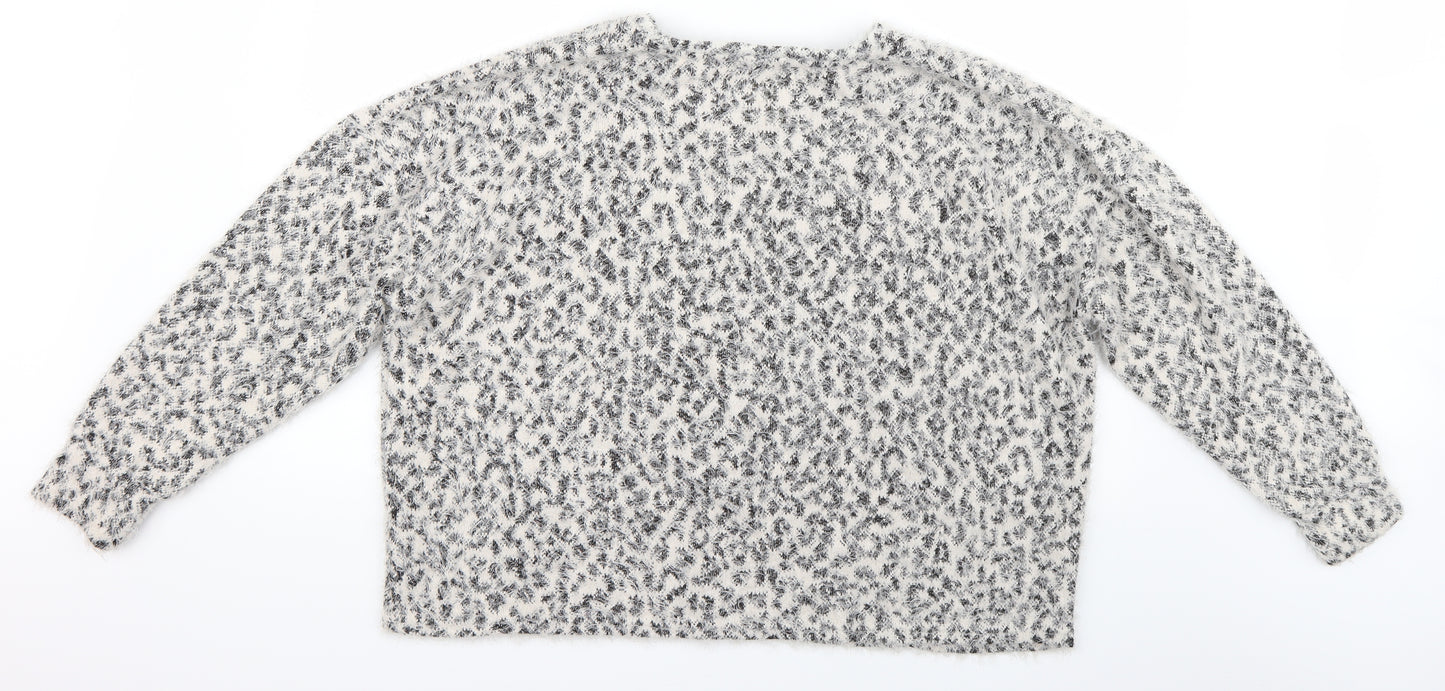 Primark Womens Beige Animal Print  Pullover Jumper Size XL